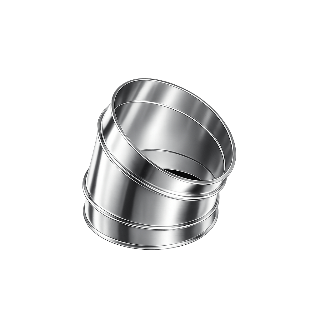 Segmentbocht RVS - Ø450mm - 30°